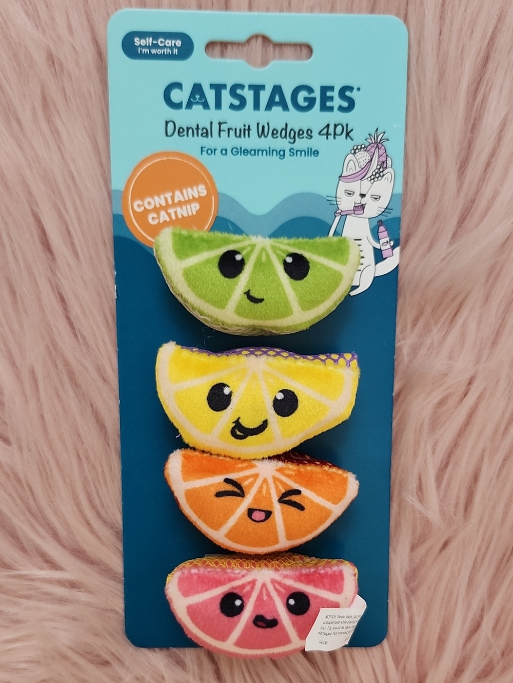 Brand New CATSTAGES DENTAL FRUIT WEDGES-4PK